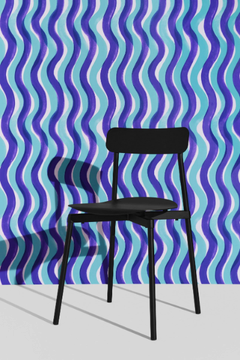 LES CRAFTIES GAUFRETTE - Striped nonwoven wallpaper by Petite Friture - view 3